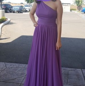 Purple long Dress